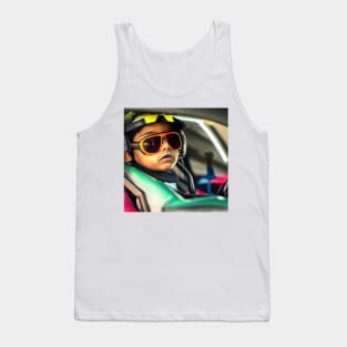 Boy Race Car Driver Tank Top